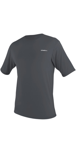 2026 O'Neill Mens Basic Skins Short Sleeve Sun Shirt 5715 - Graphite
